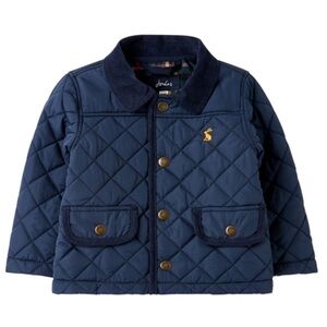 Like New Joules Baby Boys Quilted Jacket, Navy, size 18-24 months.